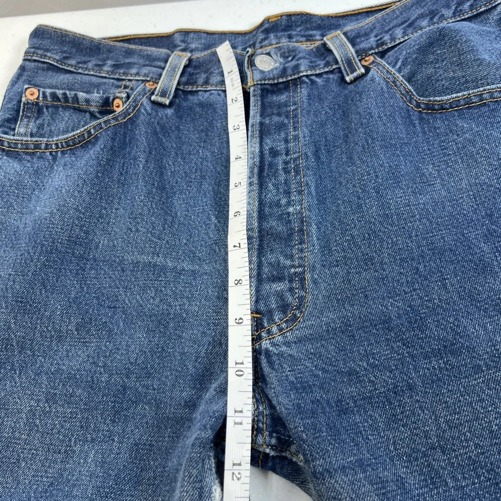 Vintage Levi's Men's 501 Button Fly Classic Blue Denim Jeans Size 34X34